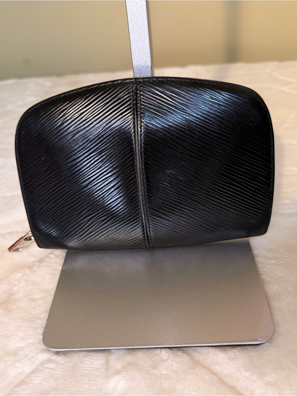 Louis Vuitton Demi-Lune Pochette in Black Epi Leather